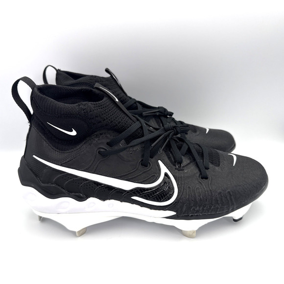 Nike Alpha Huarache NXT Metal Baseball Cleats Men's Size 8 Black DJ6517-001 NWOT - Picture 2 of 11